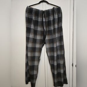 Men's Plaid Jogger Pants - Black, Gray, and Brown